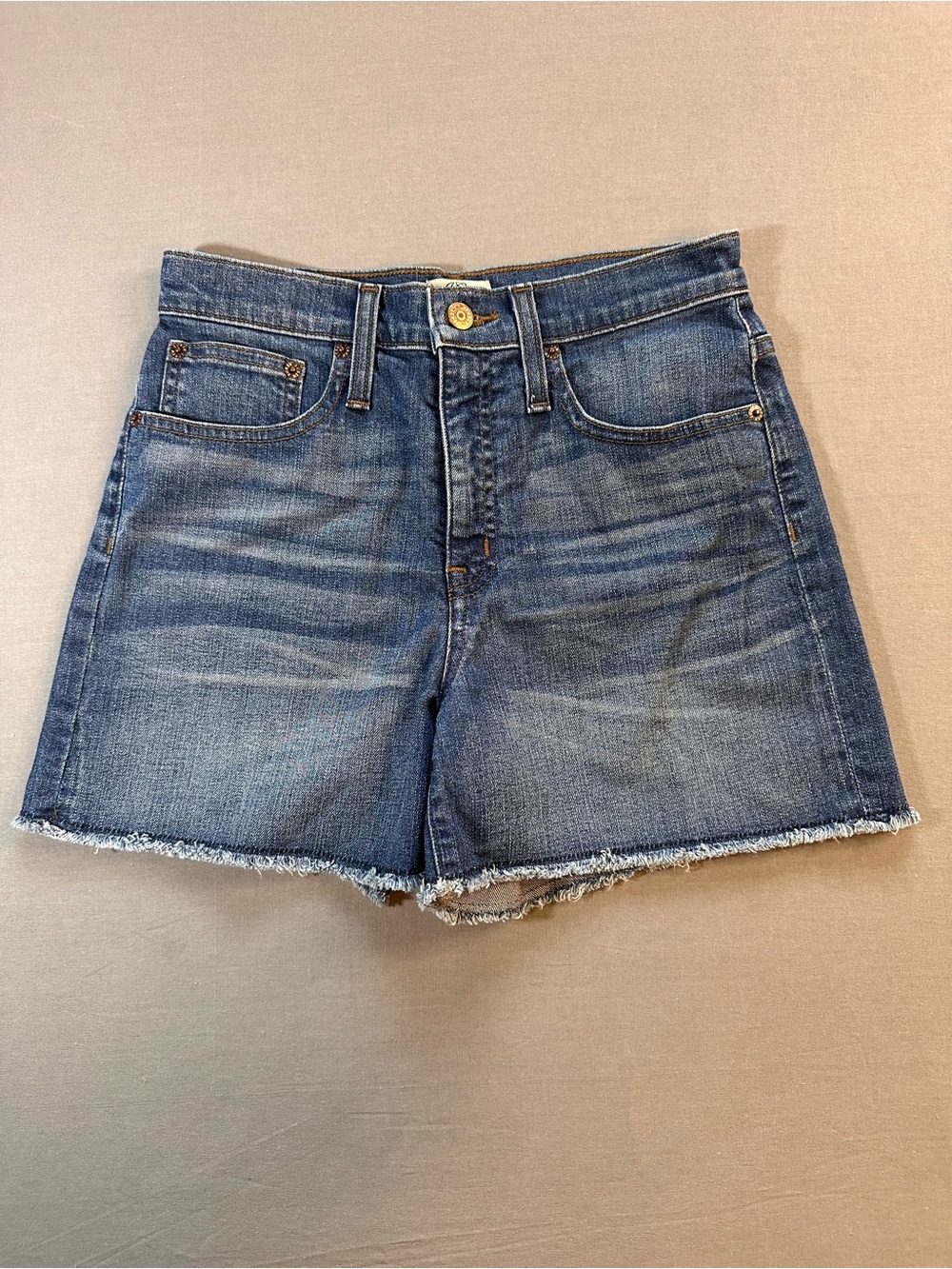 J. Crew Mid-Rise Blue Denim Cutoff Shorts